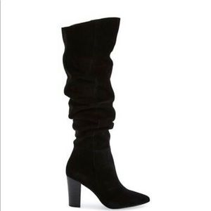 TREASURE & BONDS SUEDE BOOTS IN BLACK - SIZE 8M -